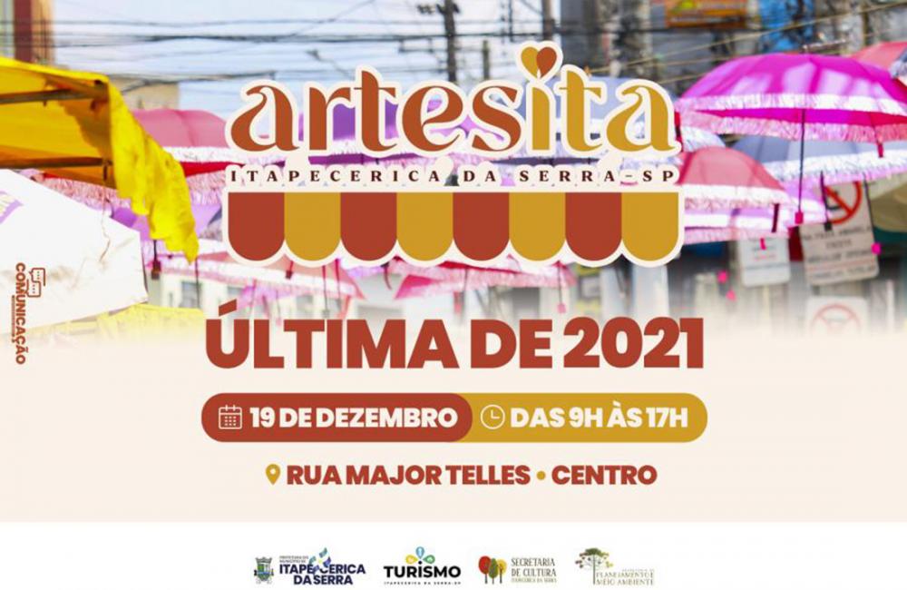 Itapecerica da Serra realiza a última feira “Artesita” do ano neste domingo, 19 de dezembro