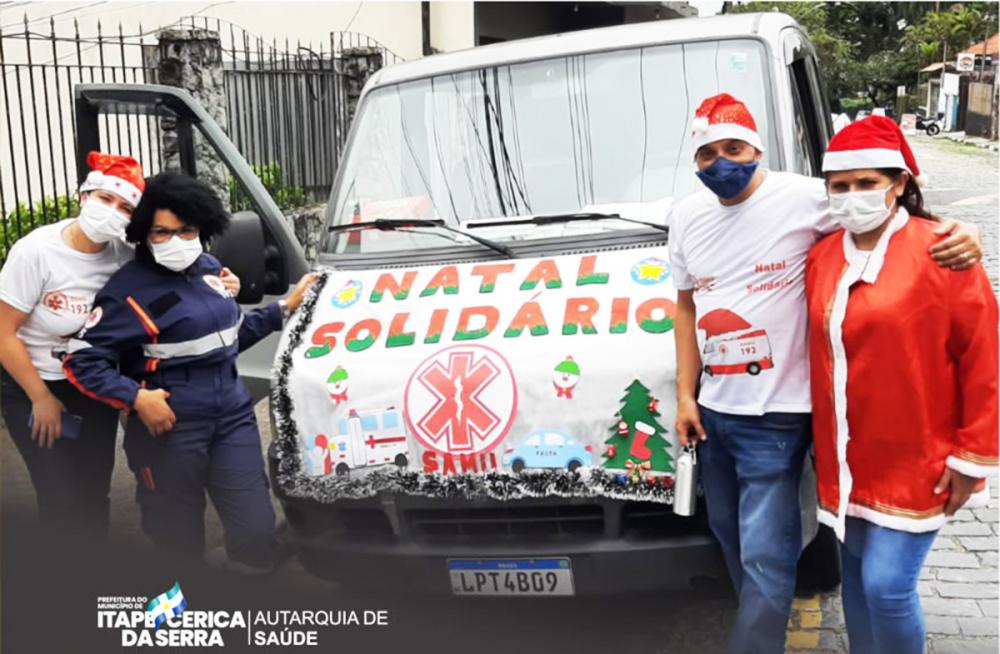 Itapecerica da Serra: SAMU realiza Natal Solidário distribuíndo cestas básicas, roupas e brinquedos