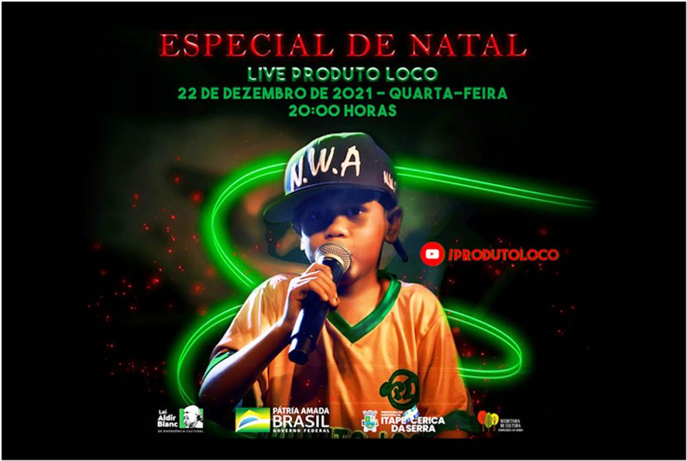 Live Especial de Natal do grupo de rap de Itapecerica da Serra será nesta quarta, 22