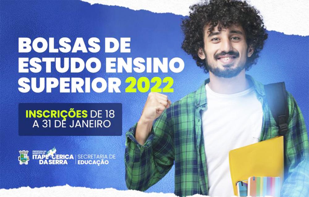 Prefeitura de Itapecerica da Serra abre inscrições para Bolsas de Estudo; Saiba mais!