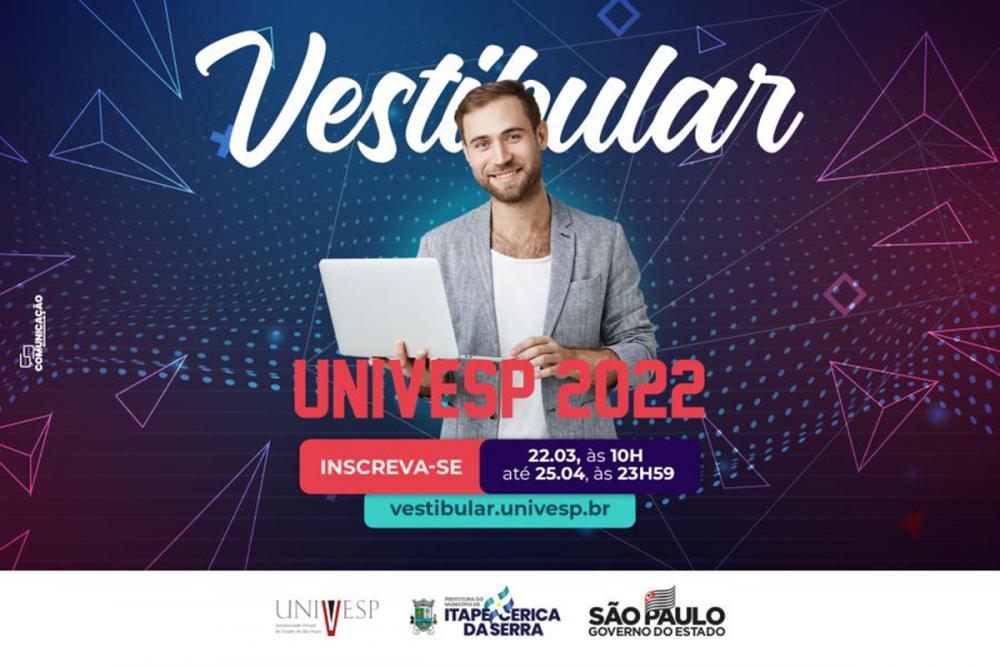 Itapecerica da Serra: UNIVESP abre inscrições para vestibular 2022 a partir de 22 de março