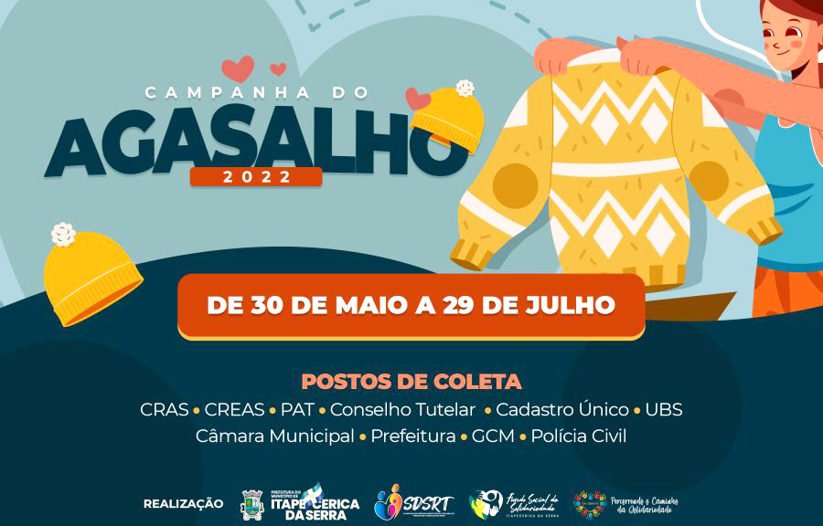 Fundo Social de Itapecerica da Serra inicia Campanha do Agasalho 2022; colabore!
