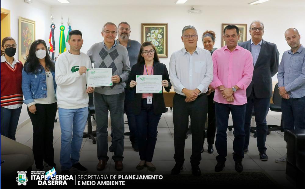 Prefeitura de Itapecerica da Serra entrega certificado de “Selo Verde” para a empresa Boehringer Ingelheim