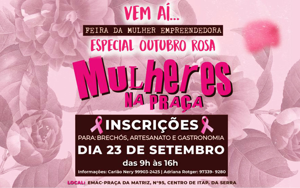 Itapecerica de Serra abre inscrição para Feira da Mulher Empreendedora; saiba mais