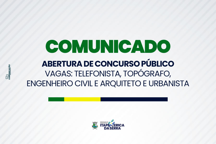 Prefeitura de Itapecerica da Serra abre Concurso Público para diversos cargos; confira
