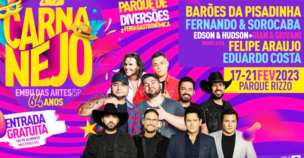 Carnanejo de Embu das Artes começa dia 17; confira a programação