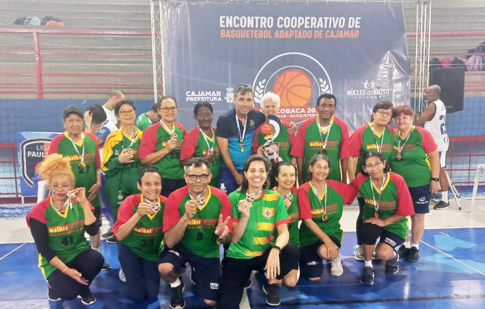 Embu das Artes: Basquete da Melhor Idade conquista 1º lugar na 10ª edição do Encontro Cooperativo de Basquetebol Adaptado de Cajamar