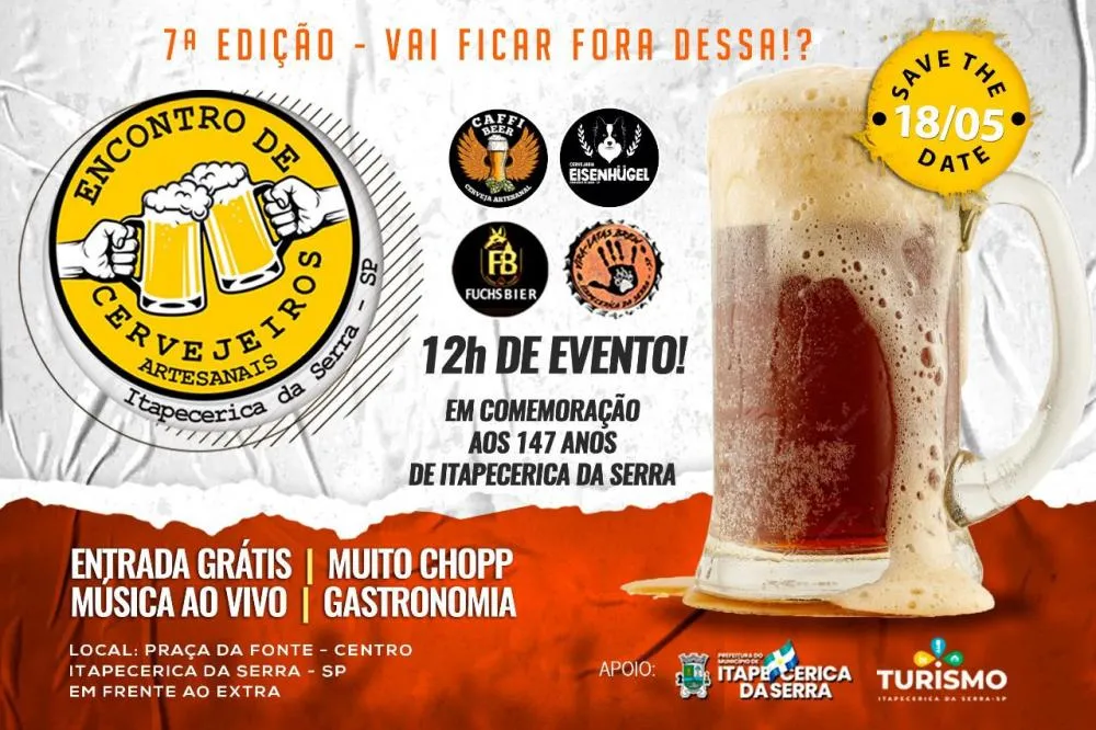 Itapecerica da Serra realiza mais uma edição do Encontro de Cervejeiros Artesanais; confira 