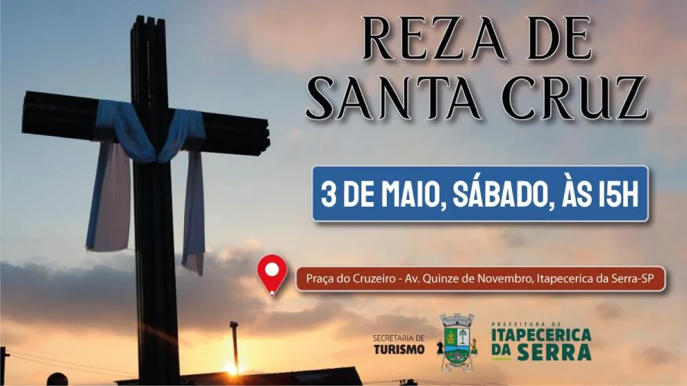 Itapecerica da Serra realiza a tradicional Reza de Santa Cruz no sábado, 3 de maio