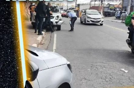 Semob de Embu das Artes atende acidente entre moto e carro na Avenida Rotary