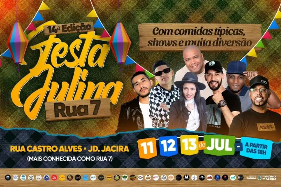 Festa da Rua 7 agita o Jardim Jacira com música, gastronomia e tradição popular