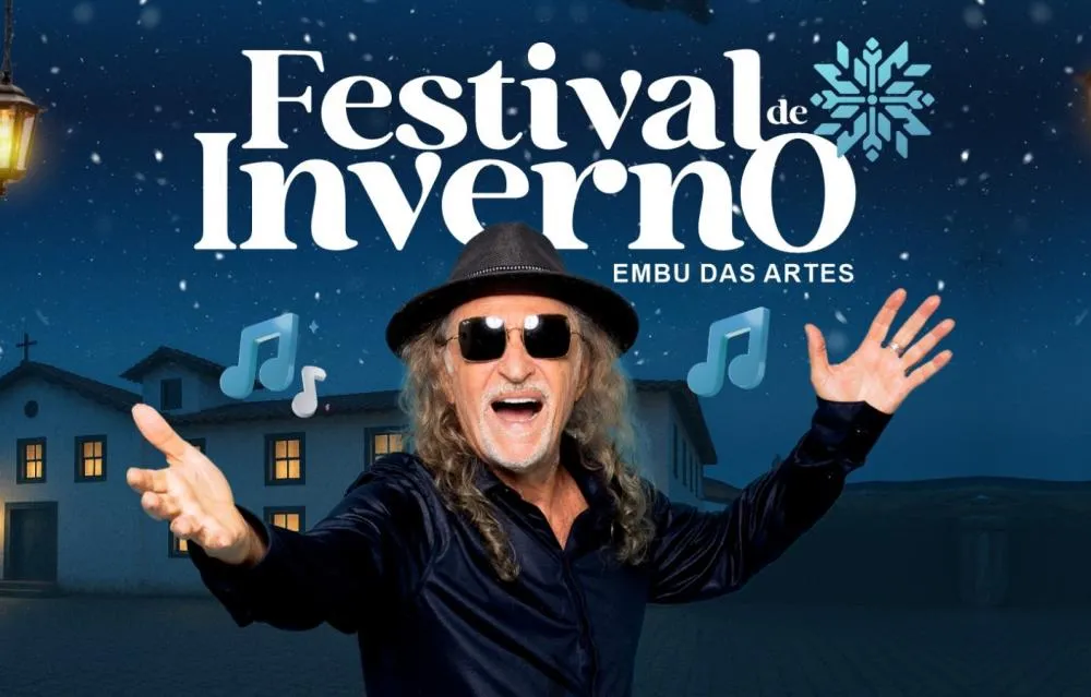 Festival de Inverno de Embu das Artes encerra primeira edição com show de Alceu Valença no domingo, 17/8
