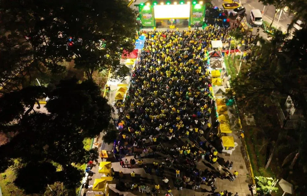 Praça Nicola Vivilechio terá samba ao vivo na Taboão FanFest, a partir das 18h. Foto: Castor/PMTS