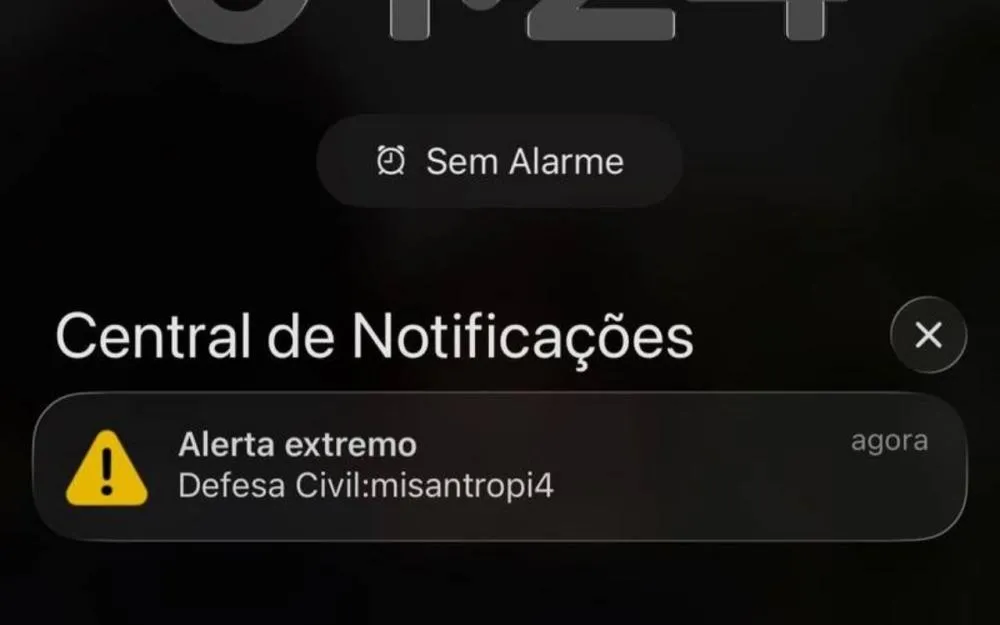 Alerta extremo de “misantropia” enviado para celulares causa preocupação em Taboão da Serra, Embu das Artes e diversas regiões do Brasil