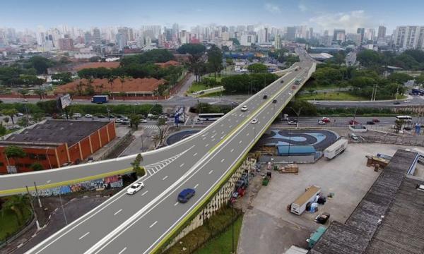 Santo André inicia obras de duplicação do viaduto Antônio Adib Chammas - Foto: PMSA