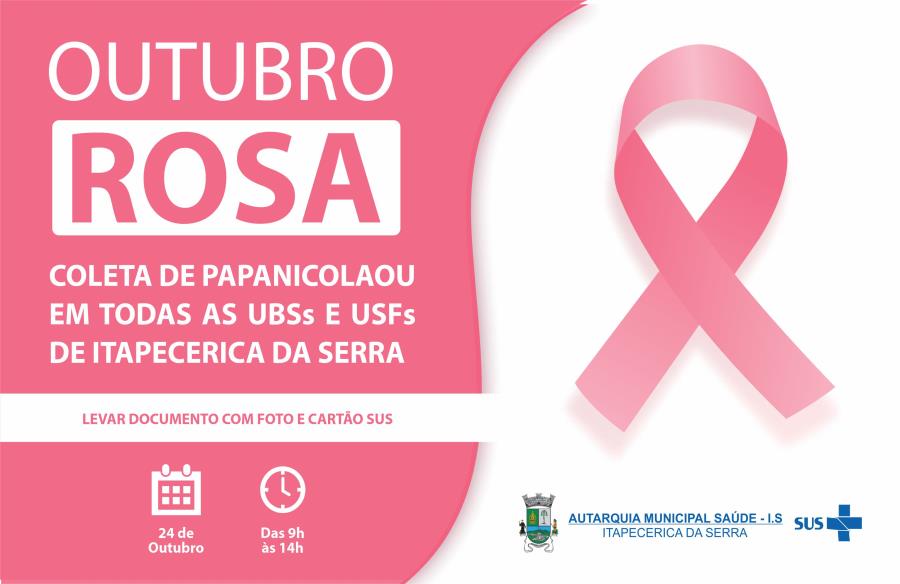 Itapecerica da Serra realiza Campanha Outubro Rosa no dia 24 de outubro