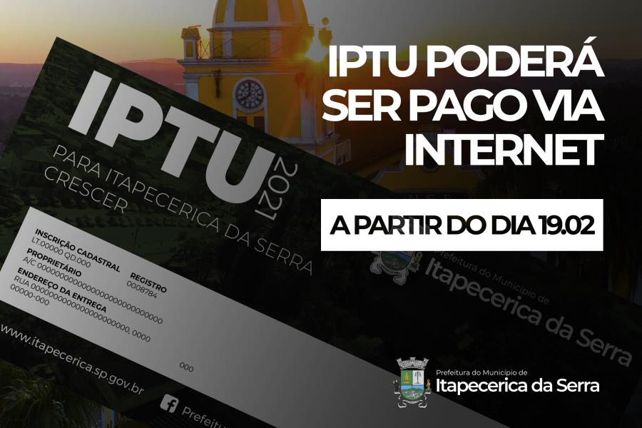 Itapecerica da Serra: IPTU: Imposto poderá ser pago pela internet 