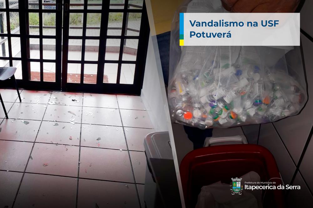 Itapecerica da Serra: USF Potuverá sofre vandalismo e perde vacinas da Covid-19