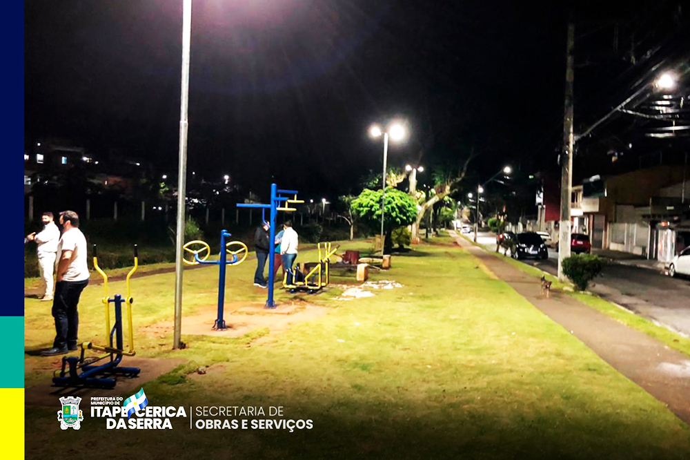 Itapecerica da Serra: Praça no Jacira ganha limpeza e nova iluminação