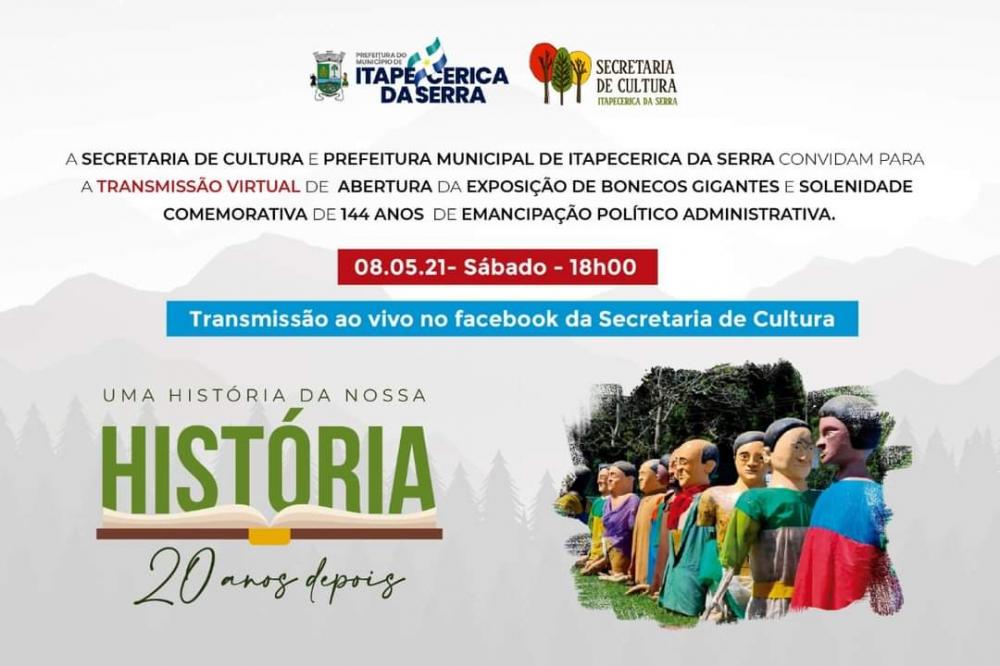 Itapecerica da Serra celebrará aniversário de emancipação com live 