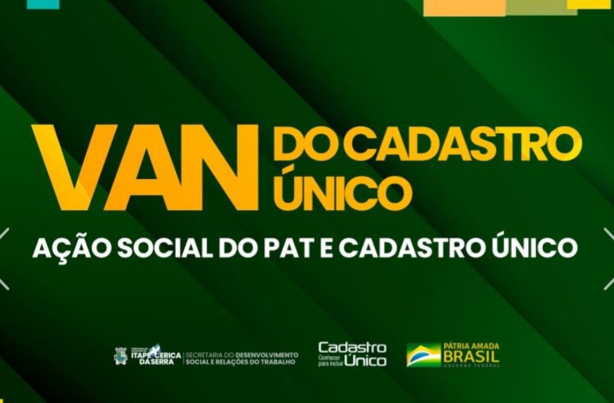 Itapecerica da Serra: van do CadÚnico estará na região do Valo Velho no próximo dia 26