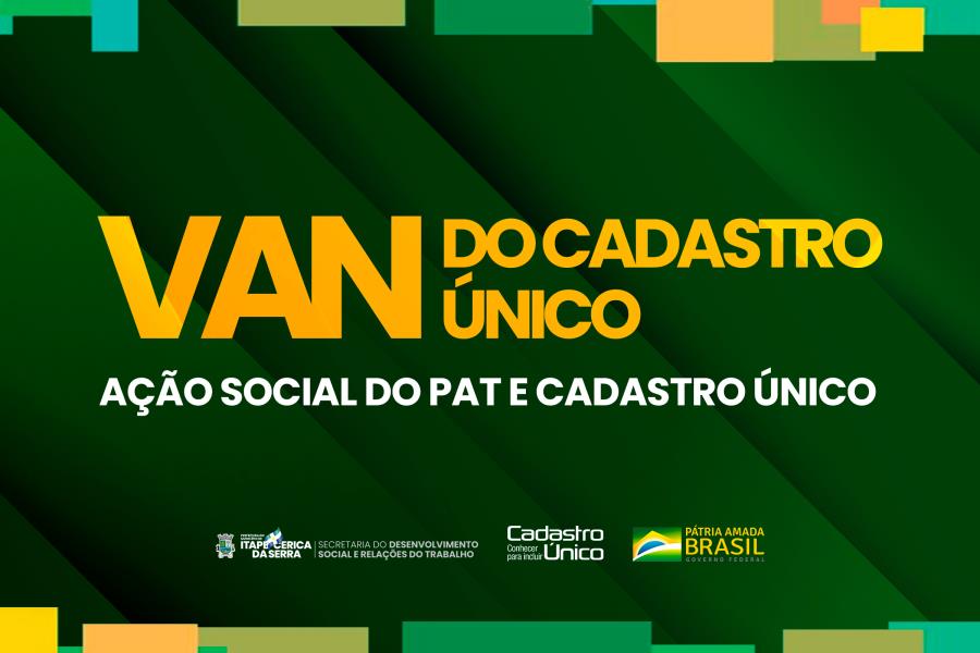 Itapecerica da Serra: Van do CadÚnico estará na Vila Geni na segunda, 23 de agosto