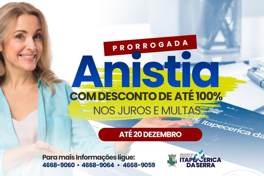 Itapecerica da Serra: Prefeitura prorroga prazo para renegociar dívidas com o município