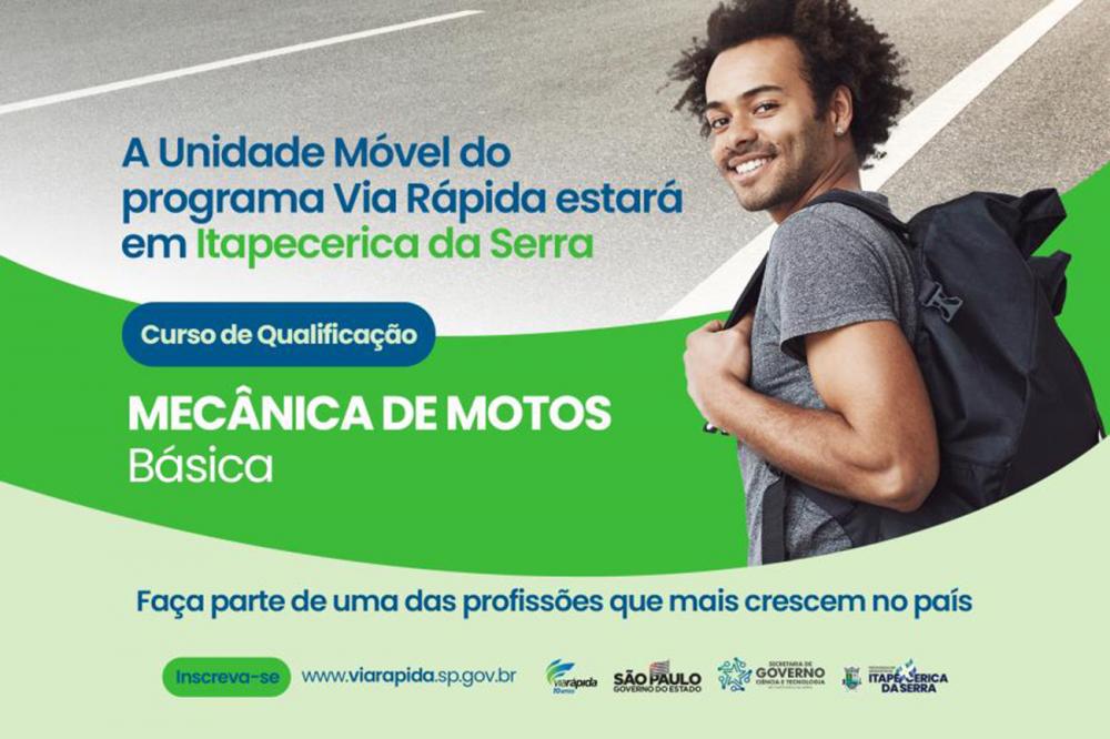 Itapecerica da Serra: Via Rápida abre inscrições para curso curso de Mecânica de Motos; Saiba mais! 