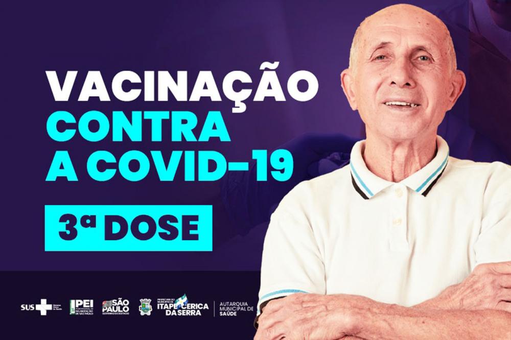 Itapecerica da Serra: 3ª dose da vacina contra a Covid inicia nesta segunda, 20 de setembro