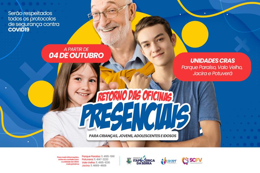 Itapecerica da Serra: Serviço de Convivência e Fortalecimento de Vínculos retorna com oficinas presenciais