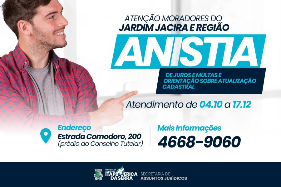Itapecerica da Serra: Anistia Fiscal: Prefeitura abrirá ponto de atendimento no Jacira